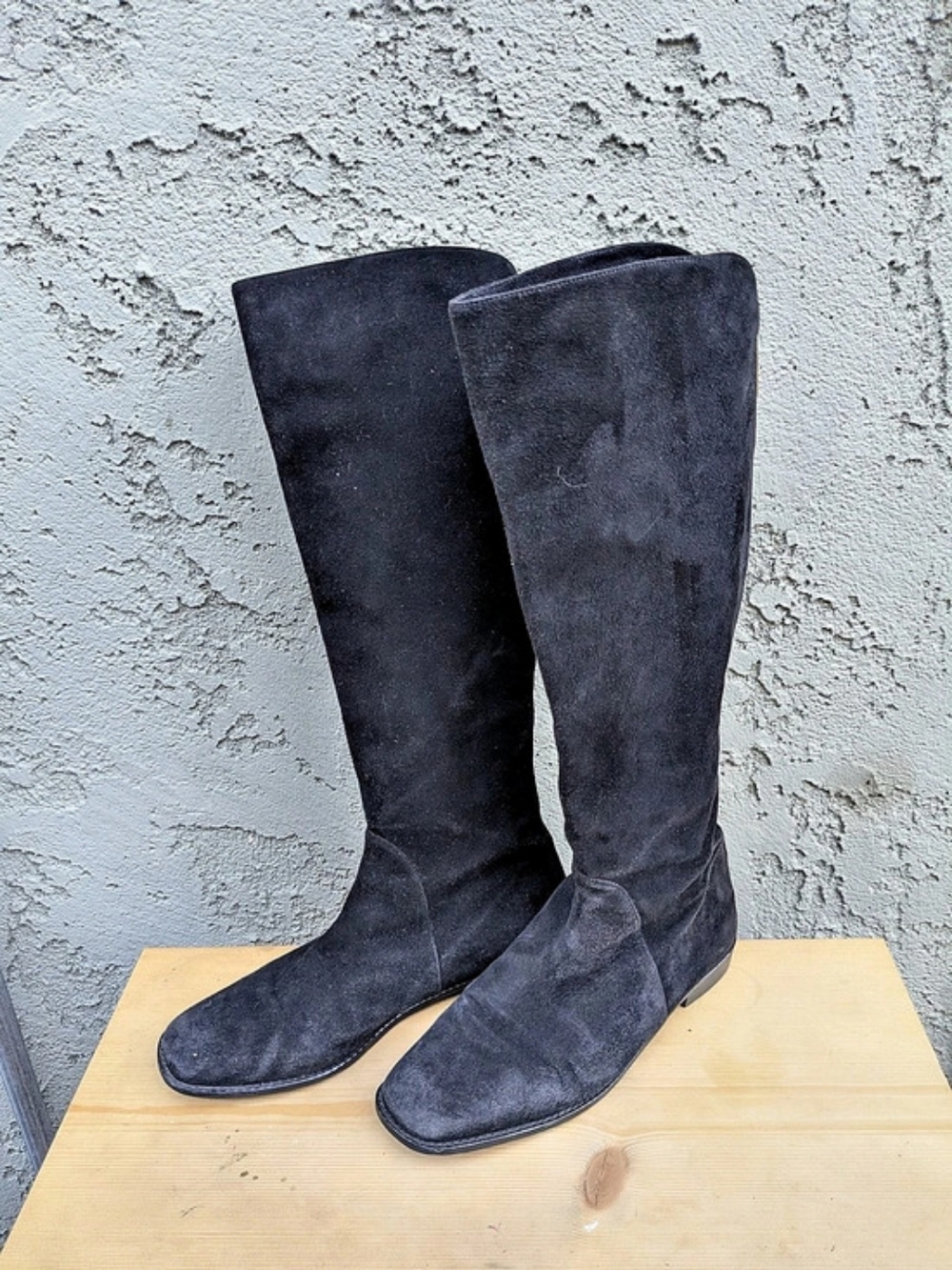 Stuart Weitzman Black Suede Boots US 8